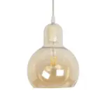 GLOBOSTAR® LUCREZIA 999-0143 Μοντέρνο Κρεμαστό Φωτιστικό Οροφής με Ντουί 1 x E27 AC 220-240V IP20 - Μελί - Μ18 x Π18 x Υ24cm - Image 4
