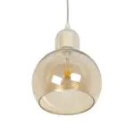 GLOBOSTAR® LUCREZIA 999-0143 Μοντέρνο Κρεμαστό Φωτιστικό Οροφής με Ντουί 1 x E27 AC 220-240V IP20 - Μελί - Μ18 x Π18 x Υ24cm - Image 5