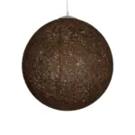 GLOBOSTAR® OCEANA 999-0156 Boho Κρεμαστό Φωτιστικό Οροφής με Ντουί 1 x E27 AC 220-240V IP20 - Καφέ - Μ60 x Π60 x Υ60cm - Image 4