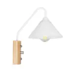 GLOBOSTAR® ALESSIA 999-0178 Μοντέρνο Φωτιστικό Τοίχου - Απλίκα με Ντουί 1 x E27 AC 220-240V IP20 - Μπεζ & Λευκό - Μ18 x Π26 x Υ29cm - Image 3