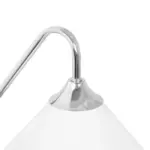 GLOBOSTAR® ALESSIA 999-0179 Μοντέρνο Φωτιστικό Τοίχου - Απλίκα με Ντουί 1 x E27 AC 220-240V IP20 - Μπεζ & Ασημί - Μ18 x Π26 x Υ29cm - Image 5