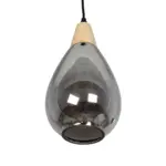 GLOBOSTAR® NOAH 999-0184 Μοντέρνο Κρεμαστό Φωτιστικό Οροφής με Ντουί 1 x E27 AC 220-240V IP20 - Γκρι & Μπεζ - Μ16 x Π16 x Υ30cm - Image 5
