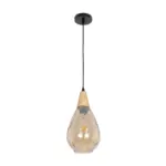 GLOBOSTAR® NOAH 999-0185 Μοντέρνο Κρεμαστό Φωτιστικό Οροφής με Ντουί 1 x E27 AC 220-240V IP20 - Μελί & Μπεζ - Μ16 x Π16 x Υ32cm - Image 3