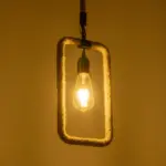 GLOBOSTAR® MALVERN 999-0234 Vintage Κρεμαστό Φωτιστικό Οροφής με Ντουί 1 x E27 AC 220-240V IP20 - Μαύρο & Μπεζ - Μ18.5 x Π4 x Υ41.5cm - Image 2
