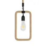 GLOBOSTAR® MALVERN 999-0234 Vintage Κρεμαστό Φωτιστικό Οροφής με Ντουί 1 x E27 AC 220-240V IP20 - Μαύρο & Μπεζ - Μ18.5 x Π4 x Υ41.5cm - Image 4