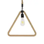 GLOBOSTAR® MALVERN 999-0235 Vintage Κρεμαστό Φωτιστικό Οροφής με Ντουί 1 x E27 AC 220-240V IP20 - Μαύρο & Μπεζ - Μ38 x Π4 x Υ42.5cm - Image 4