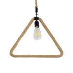GLOBOSTAR® MALVERN 999-0235 Vintage Κρεμαστό Φωτιστικό Οροφής με Ντουί 1 x E27 AC 220-240V IP20 - Μαύρο & Μπεζ - Μ38 x Π4 x Υ42.5cm - Image 5