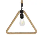 GLOBOSTAR® MALVERN 999-0235 Vintage Κρεμαστό Φωτιστικό Οροφής με Ντουί 1 x E27 AC 220-240V IP20 - Μαύρο & Μπεζ - Μ38 x Π4 x Υ42.5cm - Image 6
