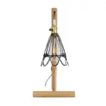 GLOBOSTAR® ELMA 999-0239 Μοντέρνο Επιτραπέζιο Φωτιστικό Πορτατίφ με Ντουί 1 x E27 AC 220-240V IP20 - Μπεζ & Μαύρο - Μ35 x Π20 x Υ43cm - Image 3