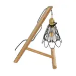GLOBOSTAR® ELMA 999-0239 Μοντέρνο Επιτραπέζιο Φωτιστικό Πορτατίφ με Ντουί 1 x E27 AC 220-240V IP20 - Μπεζ & Μαύρο - Μ35 x Π20 x Υ43cm - Image 5