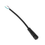 GLOBOSTAR® CONNECTOR 999-0265 2 Pin Σύνδεσμος Τροφοδοσίας για Wall Washers & Προβολείς με Είσοδο 2 x 0.25mm2 & Έξοδο 1 x Αρσενικό Βύσμα Αδιάβροχο IP65 - Μαύρο - Μ20 x Π1.5 x Υ1.5cm - Image 2