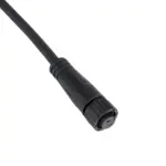 GLOBOSTAR® CONNECTOR 999-0265 2 Pin Σύνδεσμος Τροφοδοσίας για Wall Washers & Προβολείς με Είσοδο 2 x 0.25mm2 & Έξοδο 1 x Αρσενικό Βύσμα Αδιάβροχο IP65 - Μαύρο - Μ20 x Π1.5 x Υ1.5cm - Image 3
