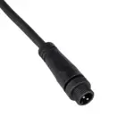 GLOBOSTAR® CONNECTOR 999-0266 2 Pin Σύνδεσμος Τροφοδοσίας για Wall Washers & Προβολείς με Είσοδο 2 x 0.25mm2 & Έξοδο 1 x Θηλυκό Βύσμα Αδιάβροχο IP65 - Μαύρο - Μ20 x Π1.5 x Υ1.5cm - Image 3