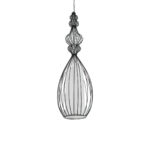 GLOBOSTAR® LILY 01561 Vintage Κρεμαστό Φωτιστικό Οροφής με Ντουί 1 x E27 AC 220-240V IP20 - Μαύρο & Λευκό - Μ20 x Π20 x Υ90cm - Image 6