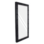 GloboStar® MAKEUP MIRROR-160x80-5 Μοντέρνος Καθρέπτης Μακιγιάζ με Πλαίσιο Φυσικού Ξύλου με Διακόπτη On/Off 20 x E27 AC220-240V - Μ80 x Π7 x Υ160cm - Μαύρος Έβενος - Image 5