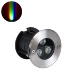 GloboStar® UNDERWATER-JULIA 90564 Υποβρύχιο Χωνευτό Φωτιστικό Σποτ Ειδικό για Σιντριβάνια LED 3W 255lm 15° DC 24V Αδιάβροχο IP68 Φ10 x Υ7.5cm RGBW DMX512 - Ανοξείδωτο Ατσάλι - 3 Years Warranty - Image 2