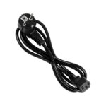 GLOBOSTAR® PLUGA 61498 Καλώδιο Τροφοδοσίας C13 με Πλάγια Πρίζα Schuko 250V 10A max 1.5m - 3*0.75mm2 - Μαύρο - Μ150 x Π3.6 x Υ3.6cm - Image 2