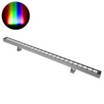 GLOBOSTAR® WASHERJAVIA 90557 Μπάρα Φωτισμού Wall Washer LED 48W 4080lm 5° DC 24V Αδιάβροχο IP67 Πολύχρωμο RGBW Dimmable DMX512 - Bridgelux SMD Chip - Γκρι Ανθρακί - Μ100 x Π5.2 x Υ3.6cm - 3 Χρόνια Εγγύηση - Image 2