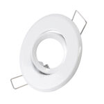 GLOBOSTAR® ORO 77800 Χωνευτή Κινούμενη Βάση για Σποτ MR11 με Ντουί GU10/GU5.3 IP20 - Λευκό - Μ7 x Π7 x Υ2.1cm / Q5.5cm - Image 2