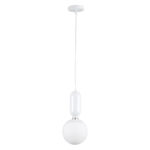 GLOBOSTAR® MAVERICK 00944 Μοντέρνο Κρεμαστό Φωτιστικό Οροφής με Ντουί 1 x E27 AC 220-240V IP20 - Λευκό - Μ15 x Π15 x Υ33cm - Image 4