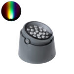 GloboStar® FLOOD-RANA 90751 Κινούμενος Προβολέας - Σποτ Φωτισμού Wall Washer για Φωτισμό Κτιρίων LED 36W 3060lm 5° DC 24V Αδιάβροχο IP67 Φ26 x Υ18cm RGBW DMX512 - Γκρι Ανθρακί - 3 Χρόνια Εγγύηση - Image 2