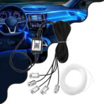 GloboStar® 81843 Car Optic Fiber LED Kit Smart Bluetooth - Φωτισμός Κιτ Οπτικής Ίνας Αυτοκινήτου DC 12V 10W με Smart Bluetooth Controller & Εφαρμογή APP Αδιάβροχο IP65 Πολύχρωμο RGB - Image 2