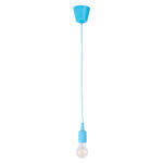 GLOBOSTAR® CABLITO 61559 Μοντέρνο Κρεμαστό Φωτιστικό Οροφής με Ντουί 1 x E27 AC 220-240V IP20 - Γαλάζιο - Μ4 x Π4 x Υ110cm - Image 2