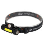 GLOBOSTAR® HEADLAMP 79064 Φακός Κεφαλής LED 25W 2500lm 15~120° DC 5V με USB-C με Επαναφορτιζόμενη Μπαταρία Li-ion 3.7V 1x18650 3400mAh Αδιάβροχο IP54 Ψυχρό Λευκό 6000K - CREE XML2-T6 & COB Chip - Μ8.2 x Π2.5 x Υ4cm - 1 Χρόνο Εγγύηση - Image 2