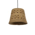 GLOBOSTAR® PANIER 204-0171 Boho Κρεμαστό Φωτιστικό Οροφής με Ντουί 1 x E27 AC 220-240V IP20 - Μπεζ - Μ32 x Π32 x Υ30cm - Image 2