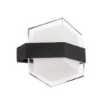 GLOBOSTAR® EMPIRE 60781 Μοντέρνο Φωτιστικό Τοίχου - Απλίκα LED 12W 1200lm 120° AC 220-240V Αδιάβροχο IP65 Θερμό Λευκό 2700K - Bridgelux SMD Chip & TÜV SÜD Driver - Μαύρο Ματ - Μ18.5 x Π10 x Υ17.5cm - 3 Χρόνια Εγγύηση - Image 2