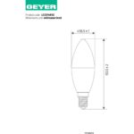 Geyer Λάμπα LED Κερί C37 8.5W E14 4000K 800lm - Image 3