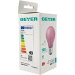 Geyer Λάμπα LED Color A60 4W E27 ρόζ 160lm - Image 3