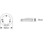Geyer Ανιχνευτής κίνησης οροφής IR 360° 6m IP20 - Image 4
