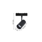 Inlight Φωτιστικό LED 9W 3CCT για Ultra-Thin μαγνητική ράγα σε λευκή απόχρωση D:5X10X16,9cm (TMU0110-White) - Image 2