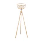 GLOBOSTAR® POPPY 01986 Boho Επιδαπέδιο Φωτιστικό με Ντουί 1 x E27 AC 220-240V IP20 - Μπεζ - Μ58 x Π58 x Υ141cm - Image 2