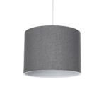 GLOBOSTAR® BLAZE 203-0108 Μοντέρνο Κρεμαστό Φωτιστικό Οροφής με Ντουί 1 x E27 AC 220-240V IP20 - Γκρι - Μ22 x Π22 x Υ20cm - Image 2