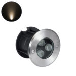 GloboStar® UNDERGROUND-FANI S-90979 Χωνευτό Φωτιστικό Σποτ Δαπέδου LED 12W 1080lm 60° DC 24V Αδιάβροχο IP68 Φ10 x Υ7.5cm Θερμό Λευκό 2700K - Ανοξείδωτο Ατσάλι - Image 2