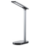 GLOBOSTAR® ONO 76530 Μοντέρνο Επιτραπέζιο Φωτιστικό Γραφείου με Ασύρματη Φόρτιση 10W 2A LED 5W 500lm 180° DC 5V με USB IP20 Ρυθμιζόμενο Λευκό CCT με Αφή 2700K/4500K/6000K Dimmable - Sanan SMD Chip - Μαύρο - Μ25 x Π10.5 x Υ35.5cm - 2 Χρόνια Εγγύηση - Image 2
