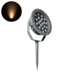 GloboStar® TREELIGHT-RIVA 90363 Σποτ Φωτισμού Ειδικό για Φυτά - Δέντρα με Βάση Κήπου / Καρφωτό LED 24W 2040lm 10° DC 24V Αδιάβροχο IP67 Φ20.5 x Υ6.5cm Αρχιτεκτονικό Πορτοκαλί 2200K - Γκρι Ανθρακί - 3 Years Warranty - Image 2