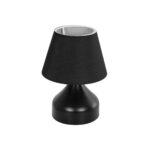 GLOBOSTAR® PYRAMID 204-0058 Μοντέρνο Επιτραπέζιο Φωτιστικό Πορτατίφ με Ντουί 1 x E27 AC 220-240V IP20 - Μαύρο - Μ22 x Π22 x Υ30cm - Image 2