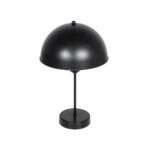 GLOBOSTAR® GAZETA 203-0296 Μοντέρνο Επιτραπέζιο Φωτιστικό Πορτατίφ με Ντουί 1 x E27 AC 220-240V IP20 - Μαύρο - Μ25 x Π25 x Υ39cm