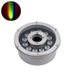 GLOBOSTAR® UNDERWATER-FINA 90675 Υποβρύχιος Προβολέας Σποτ για Σιντριβάνια/Πισίνες LED 9W 945lm 30° DC 24V Αδιάβροχο IP68 RGBW DMX512 Dimmable - Ανοξείδωτο Ατσάλι 304 - Φ16 x Υ8cm - 3 Χρόνια Εγγύηση - Image 2