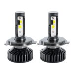 GLOBOSTAR® LEDKITF2 82022 Λάμπα H4 CANbus LED 30W/60W 3500lm/7000lm 360° DC 12-24V Αδιάβροχο IP65 Ψυχρό Λευκό 6000K - CREE COB Chip - Μ4 x Π4 x Υ7cm - Πακέτο 2 Τεμαχίων - 2 Χρόνια Εγγύηση