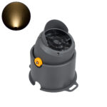 GLOBOSTAR® FLOODSIMA 90495 Κινούμενος Προβολέας Σποτ Wall Washer με Αντιθαμβωτική Γρίλια LED 36W 3240lm 30° DC 24V Αδιάβροχο IP67 Θερμό Λευκό 2700K Dimmable - Bridgelux SMD Chip - Γκρι Ανθρακί - Μ21 x Π26 x Υ27cm - 3 Χρόνια Εγγύηση - Image 2