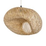 GLOBOSTAR® CARIBBEAN 01723 Boho Κρεμαστό Φωτιστικό Οροφής με Ντουί 1 x E27 AC 220-240V IP20 - Μπεζ - Μ50 x Π45 x Υ35cm