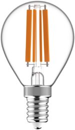 Avide LED Filament Σφαιρική 6.5W E14 Θερμό 2700K Υψηλής Φωτεινότητας - Image 2