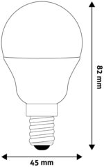 Avide LED Σφαιρική G45 6.5W E14 Θερμό 3000K Υψηλής Φωτεινότητας - Image 3
