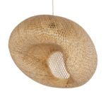 GLOBOSTAR® CARIBBEAN 01784 Μοντέρνο Κρεμαστό Φωτιστικό Οροφής με Ντουί 1 x E27 AC 220-240V IP20 - Μπεζ - Μ82 x Π72 x Υ52cm
