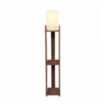 GLOBOSTAR® VENTORA 204-0125 Μοντέρνο Επιδαπέδιο Φωτιστικό με Ντουί 1 x E27 AC 220-240V IP20 - Καφέ & Μπεζ - Μ20 x Π20 x Υ142cm - Image 2