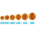 GloboStar® 78513 Artificial - Συνθετικό Τεχνητό Διακοσμητικό Φυτό Θάμνος Πυξάρι Πορτοκαλί - Κίτρινο Φ26cm - Image 4